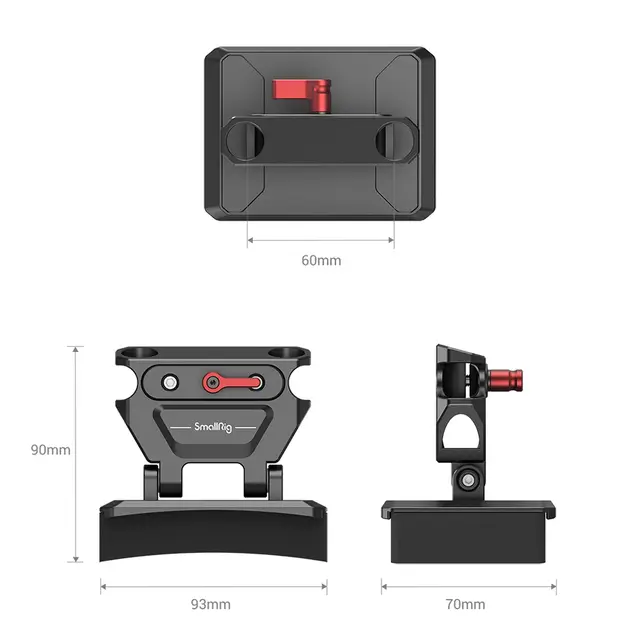 SmallRig 3183 Lightweight Chest Pad Med Rod Clamp MD3183 