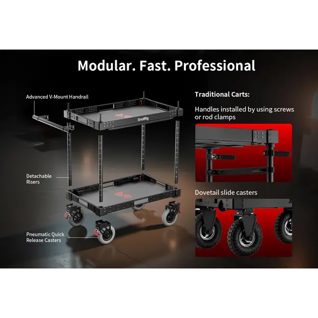 SmallRig 4573 36" Lightweight Cart For Video Production 