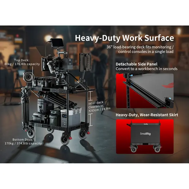 SmallRig 4573 36" Lightweight Cart For Video Production 