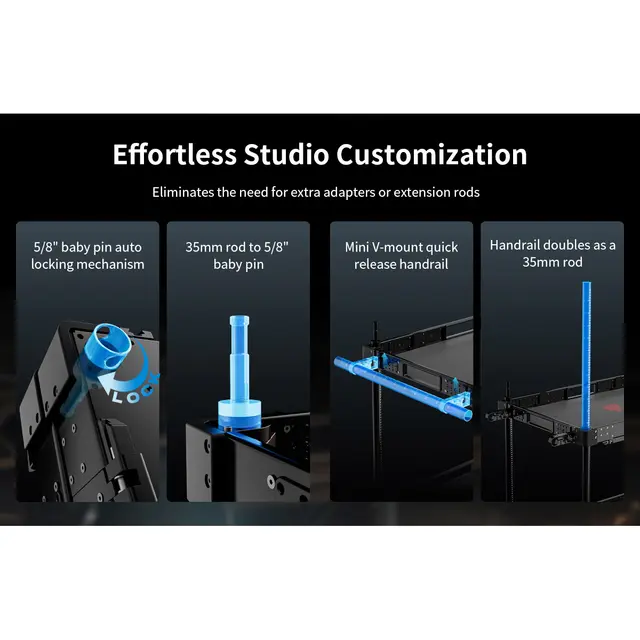 SmallRig 4573 36" Lightweight Cart For Video Production 