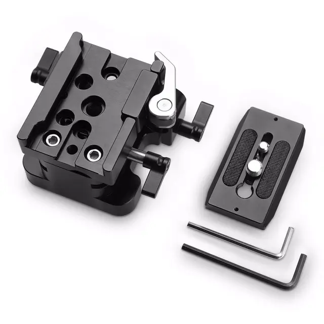 SmallRig 2092 Universal Base Plate 15mm Rail Support System 