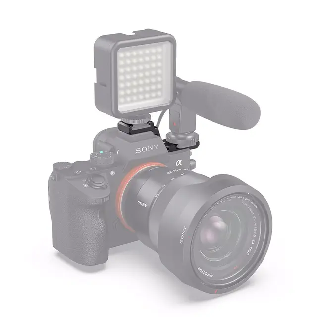 SmallRig 2662 Cold Shoe Extension Plate 2x blitssko for Sony A7 III og A7R III 