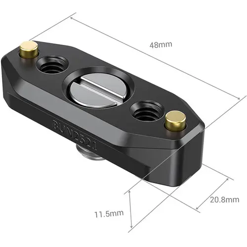 SmallRig 2521 Nato Rail 48mm w/ ARRI Loc Nato skinne m/ Arri feste 4,8 cm 