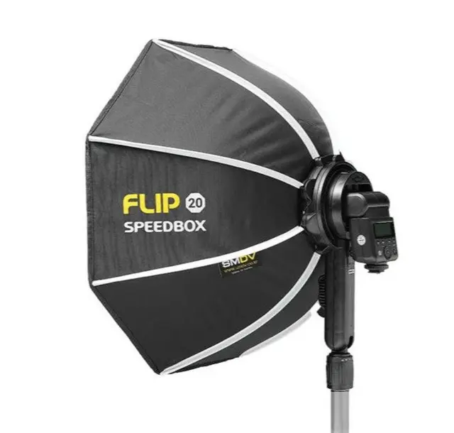 SMDV Speedbox-Flip20G Speedlite 50cm Foldbar Octa softboks, Speedlite ø 50 cm 