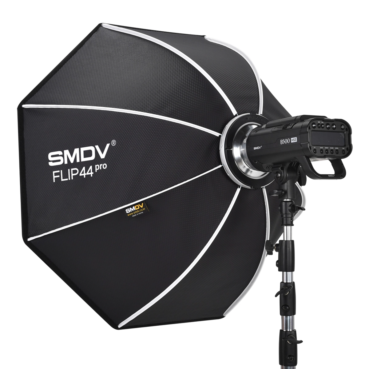 SMDV Speedbox-Flip 44 PRO 110cm 110cm Softboks studioblits Avtagbar Dif.