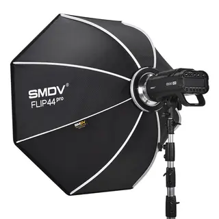 SMDV Speedbox-Flip 44 PRO 110cm 110cm Softboks studioblits Avtagbar Dif.