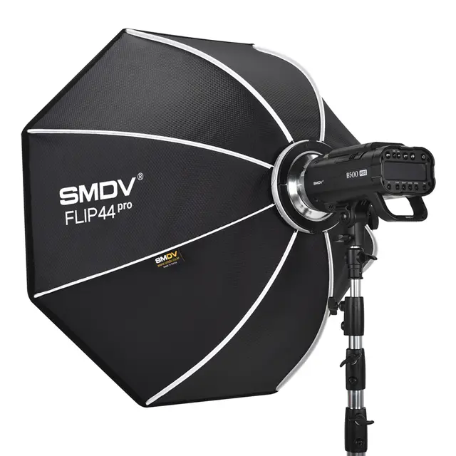 SMDV Speedbox-Flip 44 PRO 110cm 110cm Softboks studioblits Avtagbar Dif. 