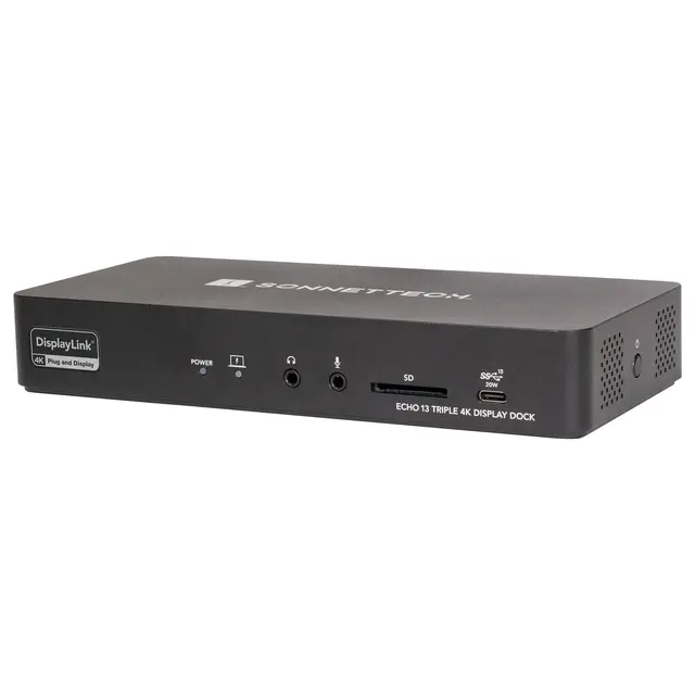 Sonnet Echo 13 Triple 4K Display Dock Display Dock for Thunderbolt Computers 
