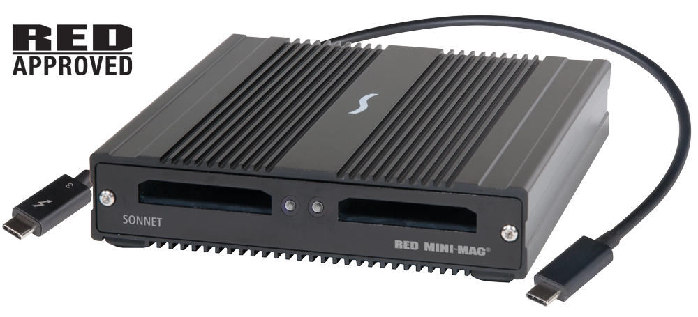 Sonnet SF3 RED MINI-MAG Kortleser 2x RED- Mini iMag Thunderbolt 3