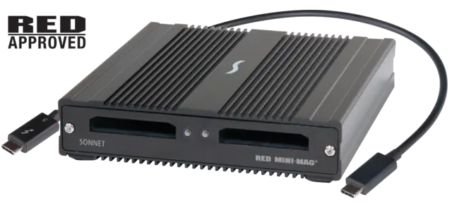 Sonnet SF3 RED MINI-MAG Kortleser 2x RED- Mini iMag Thunderbolt 3 