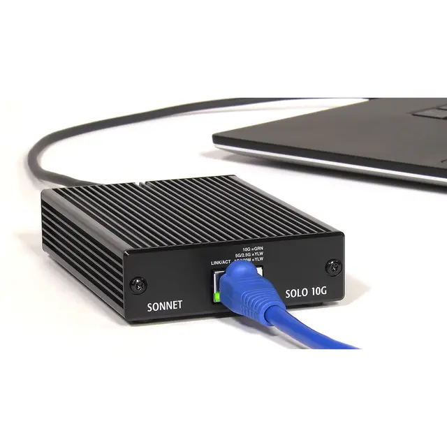 Sonnet Solo 10G Thunderbolt 3 til 10GbE 10GbE RJ45 til Thunderbolt 3 