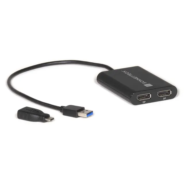 Sonnet Displaylink Dual Displayport Adap USB-A til Dual DP Adapter for Mac M1 