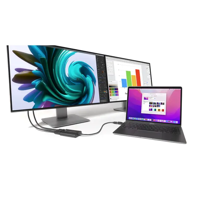 Sonnet Displaylink Dual Displayport Adap USB-A til Dual DP Adapter for Mac M1 