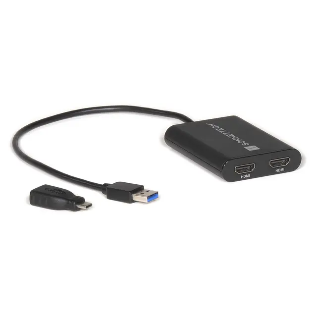 Sonnet Displaylink Dual HDMI Adapter USB-A til Dual HDMI Adapter for Mac M1 