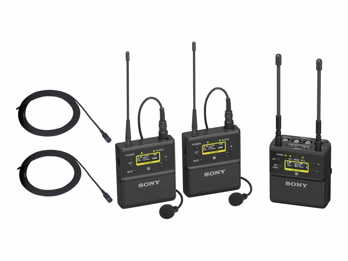 Sony UWP-D27/K33 Pro Dual Channel Kit 1x URX-P41D, 2x UTX-B40