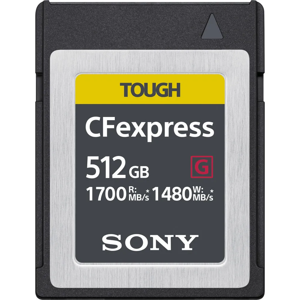 Sony Tough CFexpress Type B 512GB Type B, Max Read 1700 - Write 1480 MB/s