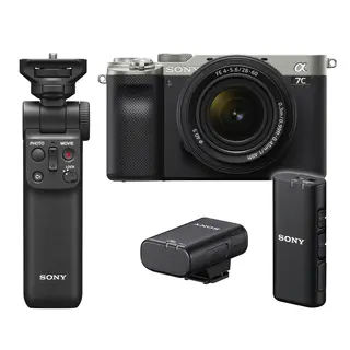 Sony A7C kamerahus + Wireless kit Kamerahus og grep