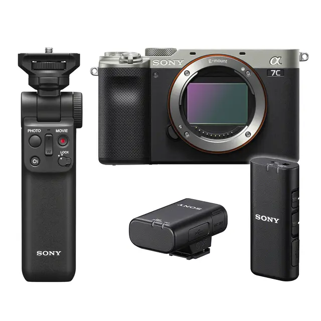 Sony A7C kamerahus + Wireless kit Kamerahus og grep 