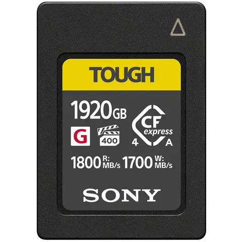 Sony Tough 1920GB CFexpress 4.0 Type A Type A, Max Read 1800 - Write 1700 MB/s