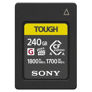 Sony Tough 240GB CFexpress 4.0 Type A Type A, Max Read 1800 - Write 1700 MB/s