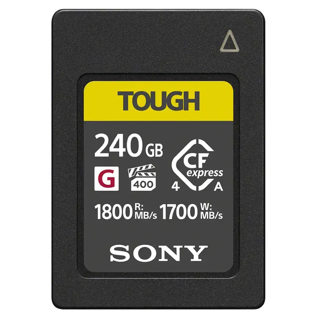 Sony Tough 240GB CFexpress Type A R1800/W1700 MB/s. 