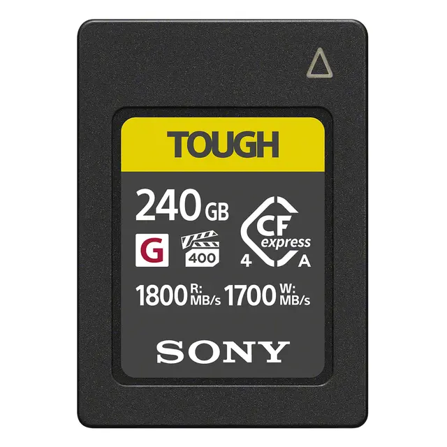 Sony Tough 240GB CFexpress Type A R1800/W1700 MB/s. 