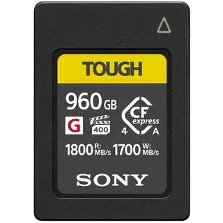 Sony Tough 960GB CFexpress 4.0 Type A Type A, Max Read 1800 - Write 1700 MB/s
