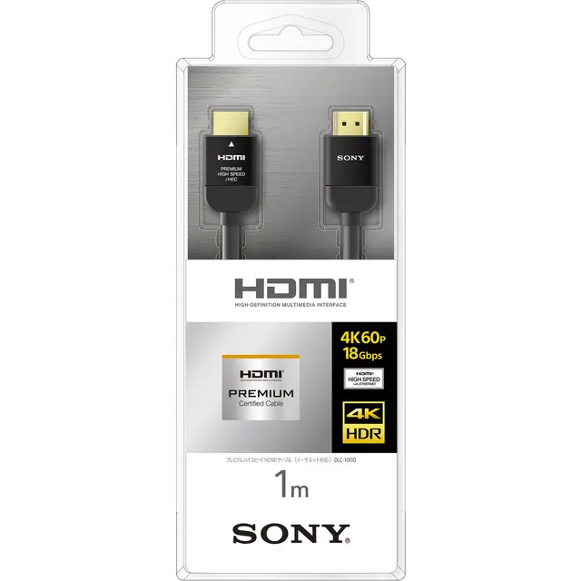 Sony Premium High-speed HDMI 1m DLC-HX10 