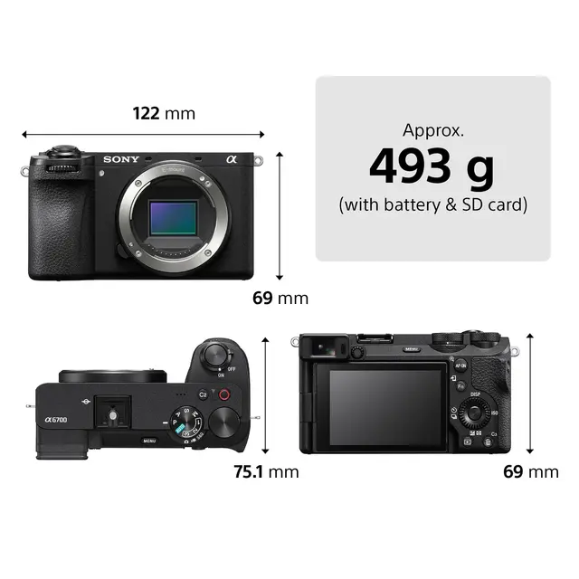 Sony A6700 Wildlife Kit m/16-50mm f/3.5-5.6 + 70-350mm f/4.5-6.3 
