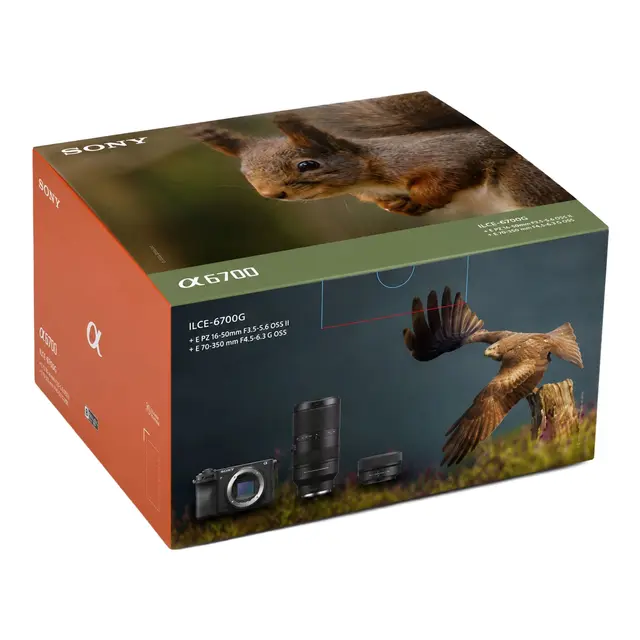 Sony A6700 Wildlife Kit m/16-50mm f/3.5-5.6 + 70-350mm f/4.5-6.3 