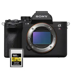 Sony A7R V Kamerahus med minnekort m/Lexar CFexpress Pro Gold 160GB Type A