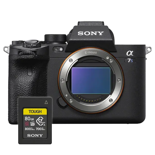 Sony A7s III Kamerahus med minnekort Med Sony Tough CFexpress Type A 80GB 