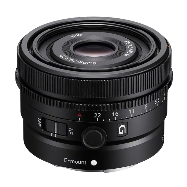 Sony A7C m/ FE 40mm f/2.5 G E-Mount. Fullformat 