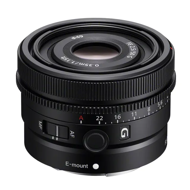 Sony A7C m/ FE 50mm f/2.5 G E-Mount. Fullformat 