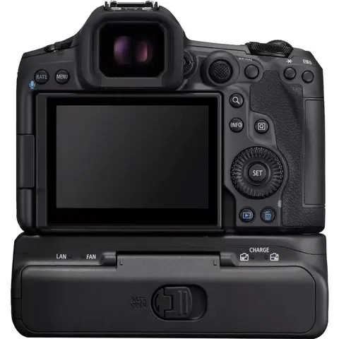 Canon EOS R5 Mark II med grep Med Canon CF-R20EP kjøling og ethernet