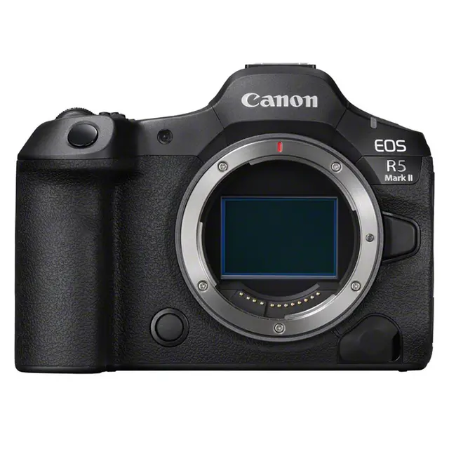 Canon EOS R5 Mark II med grep Med Canon CF-R20EP kjøling og ethernet 