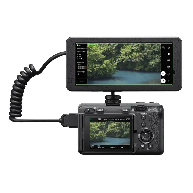 Sony PDT-FP1 5G sender med 6" monitor Bærbar 4G/5G sender med 6" skjerm 