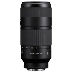 Sony FE 100-400mm f/5.6-8 OSS E-Mount Fullformat. Ø67mm