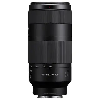 Sony FE 100-400mm f/5.6-8 OSS E-Mount Fullformat. Ø67mm