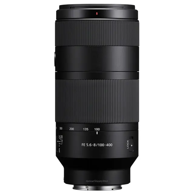 Sony FE 100-400mm f/5.6-8 OSS E-Mount Fullformat. Ø67mm 