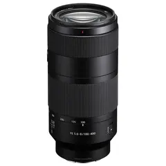 Sony FE 100-400mm f/5.6-8 OSS E-Mount Fullformat. Ø67mm