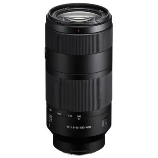 Sony FE 100-400mm f/5.6-8 OSS E-Mount Fullformat. Ø67mm