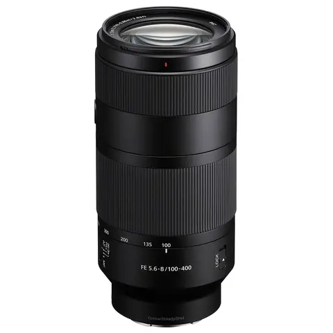 Sony FE 100-400mm f/5.6-8 OSS E-Mount Fullformat. Ø67mm