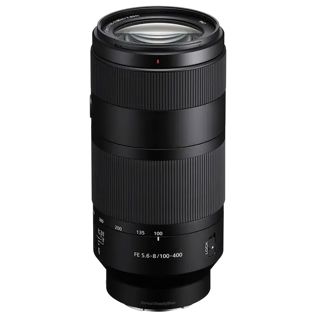 Sony FE 100-400mm f/5.6-8 OSS E-Mount Fullformat. Ø67mm 