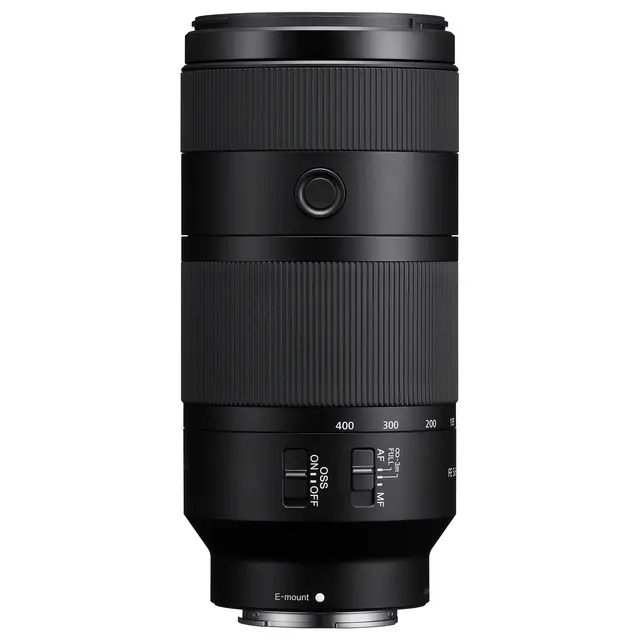 Sony FE 100-400mm f/5.6-8 OSS E-Mount Fullformat. Ø67mm 