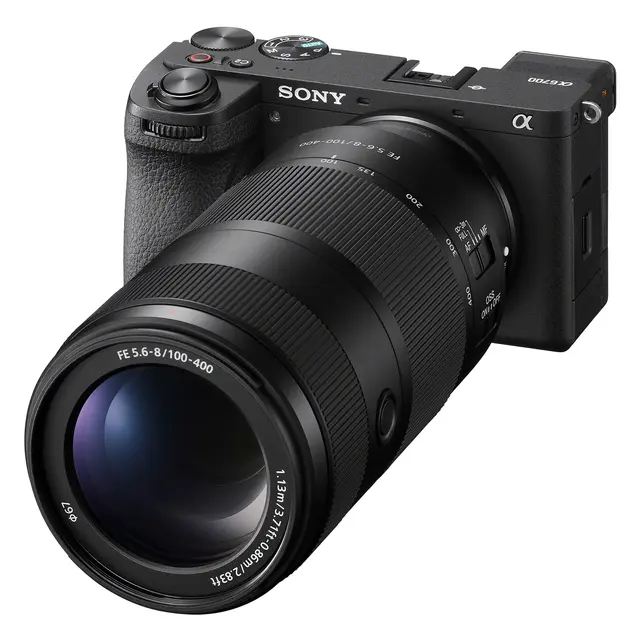 Sony FE 100-400mm f/5.6-8 OSS E-Mount Fullformat. Ø67mm 