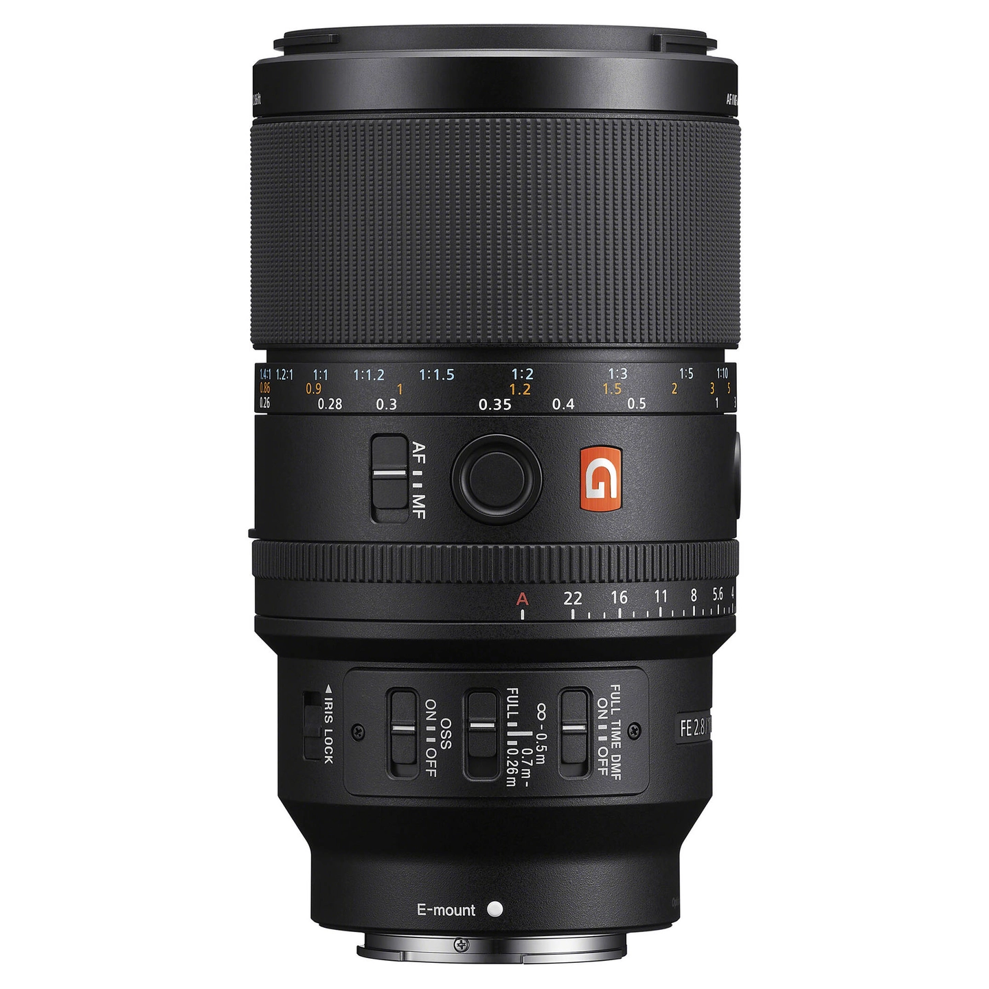 Sony FE 100mm f/2.8 Macro GM OSS E-Mount Fullformat. Ø67mm