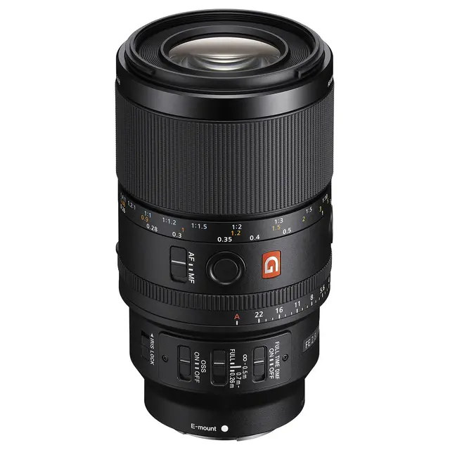 Sony FE 100mm f/2.8 Macro GM OSS E-Mount Fullformat. Ø67mm 