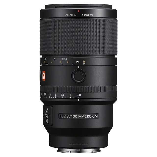 Sony FE 100mm f/2.8 Macro GM OSS E-Mount Fullformat. Ø67mm 