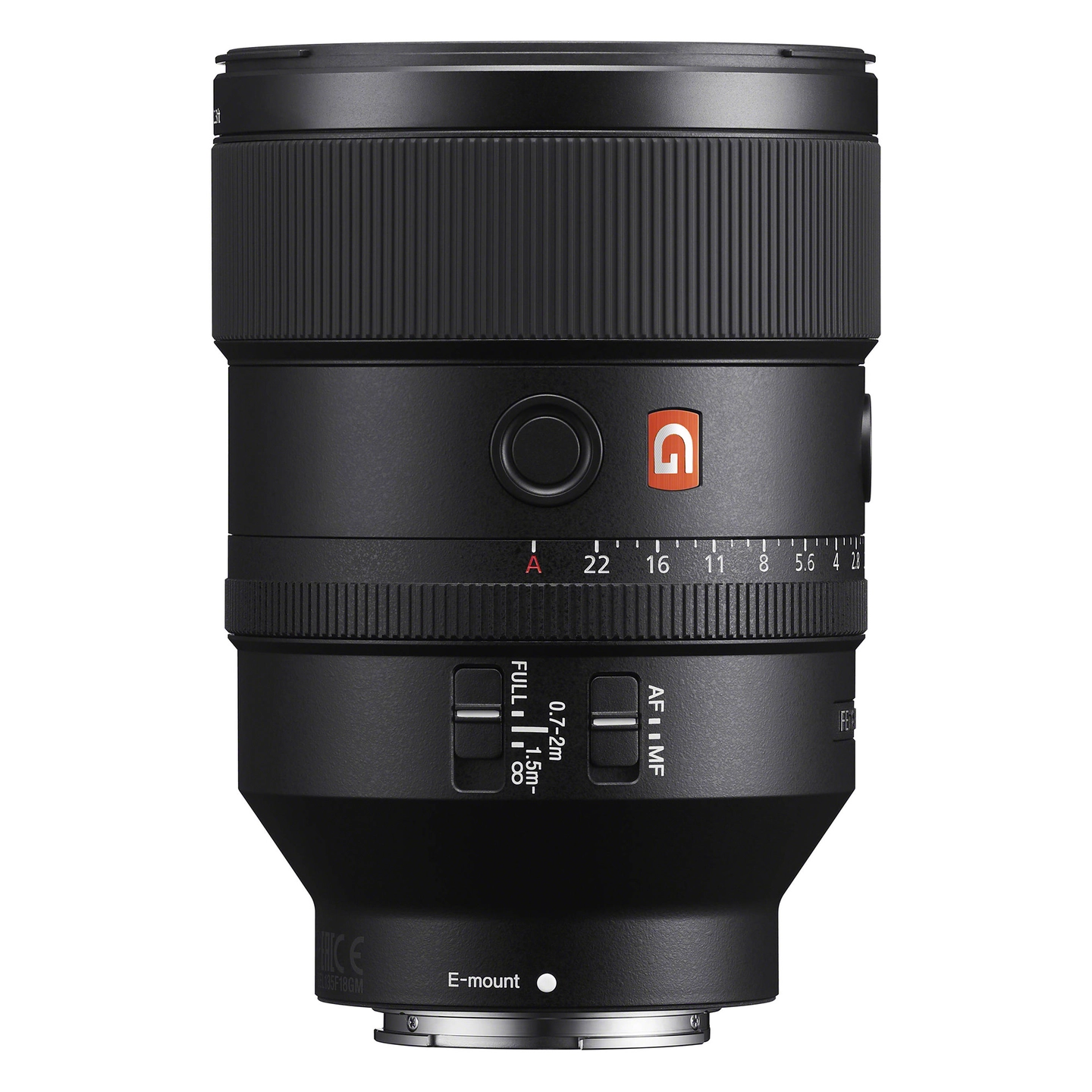 Sony FE 135mm f/1.8 GM E-Mount Fullformat. Ø82mm